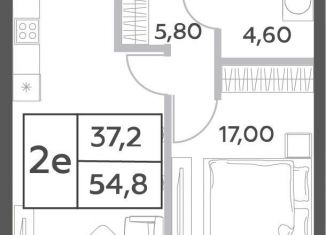 Продажа 2-ком. квартиры, 52.1 м2, Москва, проспект Генерала Дорохова, вл1к1, ЖК Вилл Тауэрс