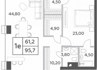 Продам 3-ком. квартиру, 95.7 м2, Москва, проспект Генерала Дорохова, вл1к1