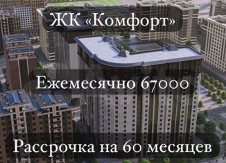 Продается 1-комнатная квартира, 44.8 м2, Грозный, Театральная площадь