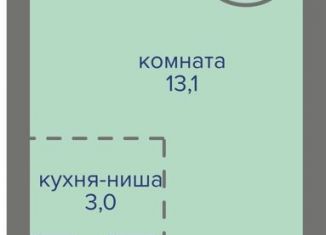 Продам квартиру студию, 24.8 м2, Пермь, шоссе Космонавтов, 309Ак1