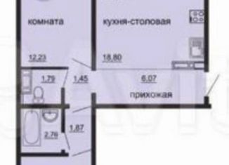 Продается двухкомнатная квартира, 56.6 м2, Челябинская область, улица Дружбы, 1