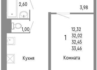 Продаю 1-комнатную квартиру, 32.5 м2, Челябинск, Нефтебазовая улица, 1к2, Советский район