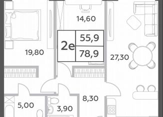 Продается 3-ком. квартира, 78.9 м2, Москва, проспект Генерала Дорохова, вл1к1