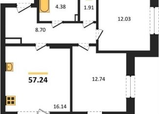 Продажа 2-комнатной квартиры, 57.2 м2, Воронеж, Коминтерновский район, Московский проспект, 66