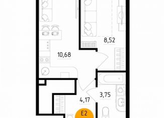 Продаю 1-комнатную квартиру, 27.1 м2, Рязань, улица Земнухова, 2