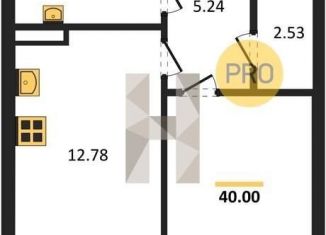 Продажа 1-ком. квартиры, 40 м2, Воронеж, Коминтерновский район