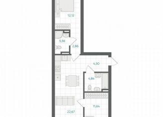 Продается 2-ком. квартира, 63.6 м2, Челябинская область