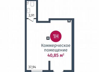 Продаю помещение свободного назначения, 43.58 м2, деревня Дударева, жилой комплекс Гринвуд, 2.2.5