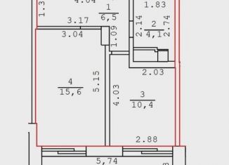 Продается 1-ком. квартира, 40.1 м2, Крым, Парусная улица, 9В