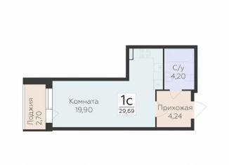 Продается квартира студия, 29.7 м2, Воронеж, улица 45-й Стрелковой Дивизии, 259/27