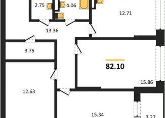 Продам 3-комнатную квартиру, 82.1 м2, Воронеж, Центральный район