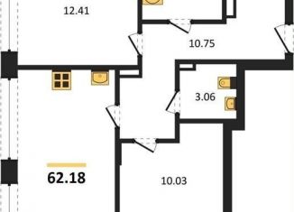 Продается 2-комнатная квартира, 62.2 м2, Воронеж