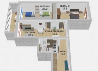 Продается 3-ком. квартира, 97.4 м2, Тверская область, переулок Трудолюбия, 36