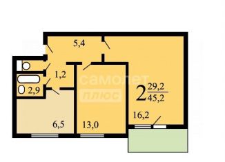 Продам двухкомнатную квартиру, 45.2 м2, Москва, Ташкентская улица, 25к1, ЮВАО