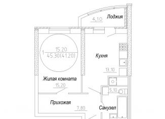 1-ком. квартира на продажу, 48.5 м2, Тверская область