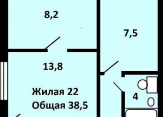 Двухкомнатная квартира на продажу, 37.4 м2, Москва, Туристская улица, 2к2, СЗАО