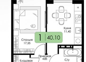 Продается однокомнатная квартира, 40.1 м2, Смоленск, Ленинский район