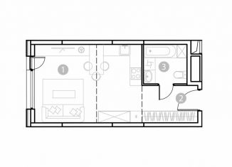 Продажа квартиры студии, 31.6 м2, Москва, ВАО