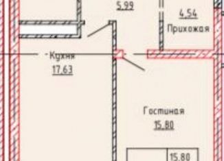 Продам 1-комнатную квартиру, 53.6 м2, Грозный, проспект В.В. Путина, 3