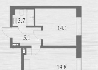 Продаю 1-ком. квартиру, 42.7 м2, Санкт-Петербург, Петровский проспект, 9к2, метро Крестовский остров