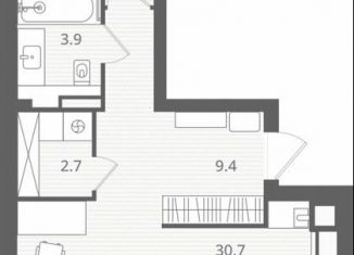 Продается 1-комнатная квартира, 61 м2, Калининградская область, Стекольная улица, 41