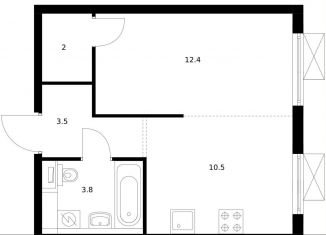 Продажа 1-ком. квартиры, 32.2 м2, Москва, ЮЗАО