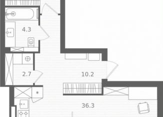 Продается двухкомнатная квартира, 68 м2, Калининград, Стекольная улица, 41