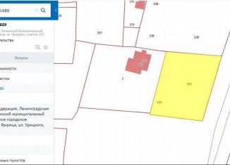 Продаю земельный участок, 10 сот., Ленинградская область, проспект Урицкого, 123