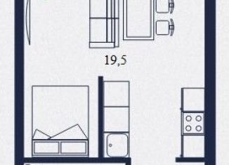 Продаю квартиру студию, 27.8 м2, Тюмень, Центральный округ, улица Мелиораторов, 6А