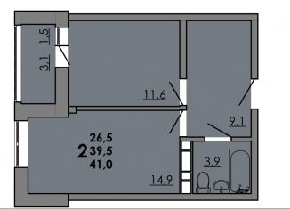 Продажа 2-ком. квартиры, 41 м2, Ростов-на-Дону