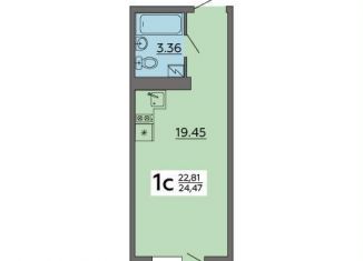 Продается квартира студия, 24.5 м2, Воронеж, Острогожская улица, 164