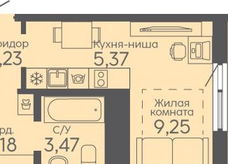 Квартира на продажу студия, 27.9 м2, Екатеринбург, Октябрьский район, жилой комплекс Новокольцовский, 5