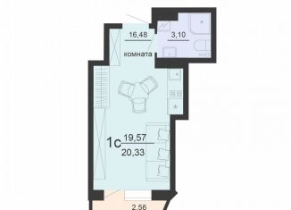 Квартира на продажу студия, 20.3 м2, Воронеж, Железнодорожный район