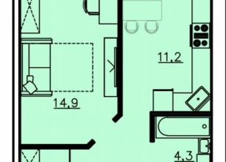 Продам 1-ком. квартиру, 46.2 м2, Александров