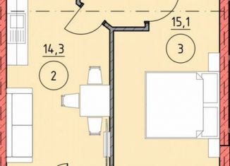 Продажа 1-ком. квартиры, 47 м2, Грозный, Ильинская улица, 14