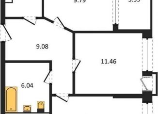 Продам 2-ком. квартиру, 55.6 м2, Воронеж, набережная Чуева, 7