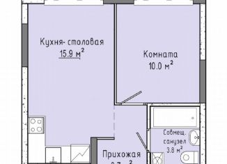 Продажа 1-ком. квартиры, 33.4 м2, Ижевск, Индустриальный район, улица Ленина, 91/1