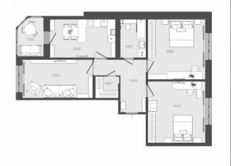 3-комнатная квартира на продажу, 108.5 м2, Сестрорецк, Рыбацкая улица, 11, ЖК Еловый Дом