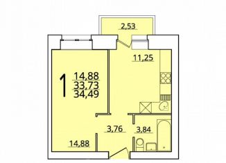 Продажа 1-комнатной квартиры, 34 м2, Северодвинск, улица Гоголя, 6