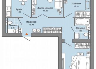 Продажа трехкомнатной квартиры, 71 м2, Киров, Ленинский район