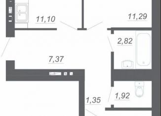Продам 2-ком. квартиру, 51 м2, Татарстан
