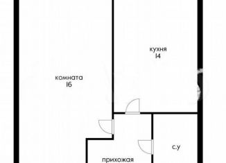 Продажа 1-комнатной квартиры, 36.5 м2, посёлок Российский, улица Шевкунова