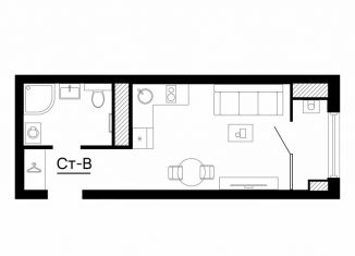 Продаю квартиру студию, 23.8 м2, Астрахань, Кировский район