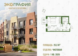 Продается квартира студия, 25.3 м2, Ленинградская область