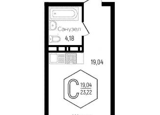 Продаю квартиру студию, 23.2 м2, Краснодар, Обрывная улица, 132/1