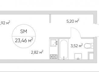 Квартира на продажу студия, 23.5 м2, Москва, Автомобильный проезд, 4, станция Калитники