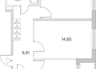 Продам 2-комнатную квартиру, 56.2 м2, Ленинградская область, Ясная улица, 20к4