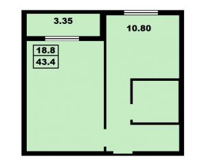 Продается однокомнатная квартира, 43.3 м2, Таганрог, улица Маршала Жукова, 1Е