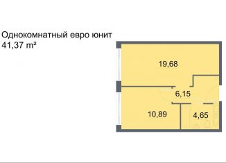 Продам однокомнатную квартиру, 41.4 м2, Санкт-Петербург, проспект Большевиков, уч3, ЖК Про.Молодость