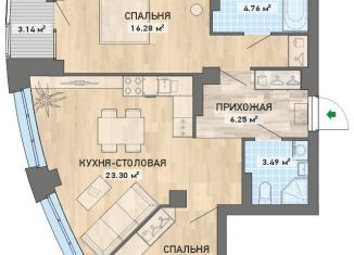 Продам двухкомнатную квартиру, 68.2 м2, Екатеринбург, ЖК Просторы